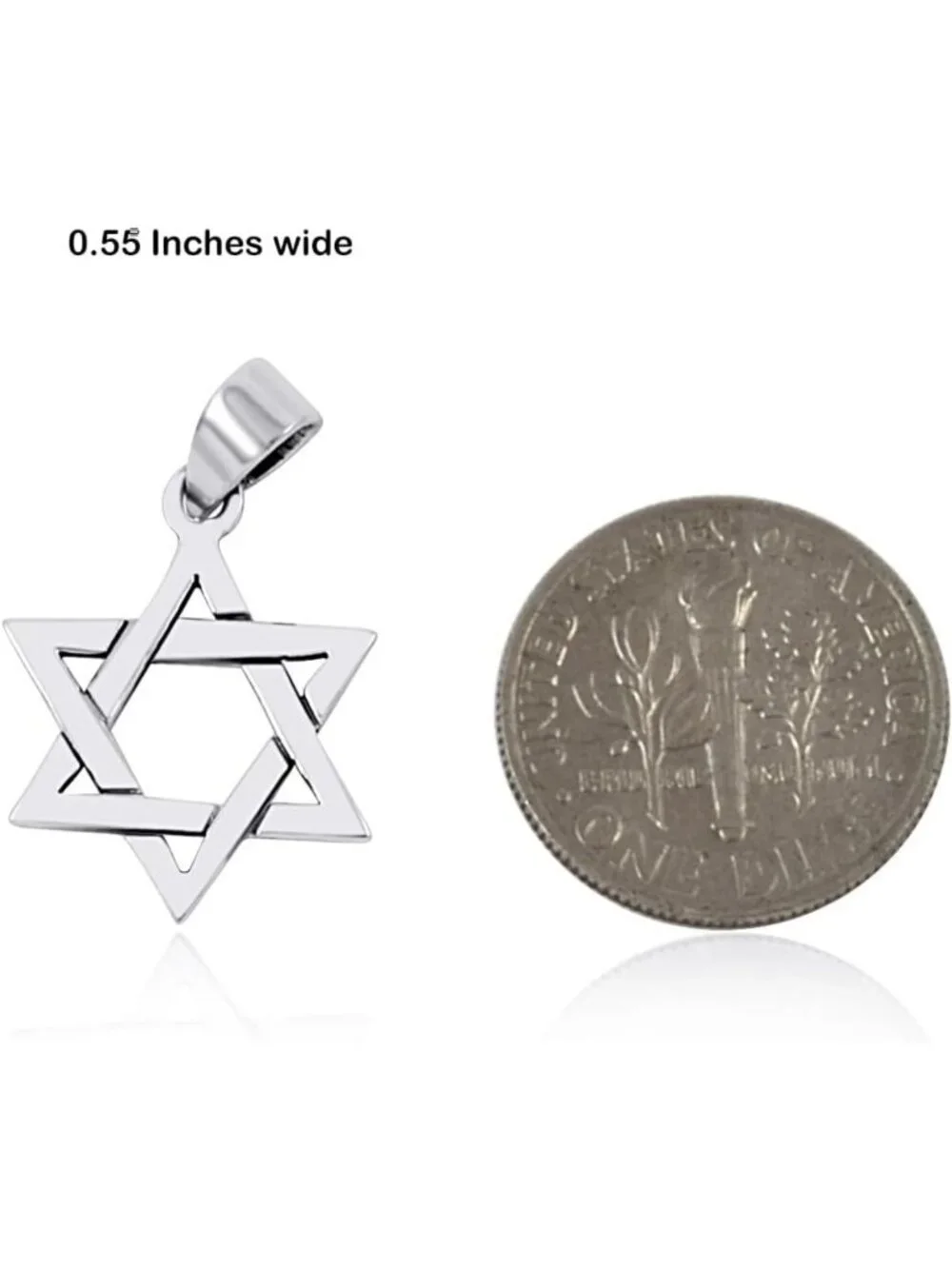 Sterling Silver Star of David Necklace Pendant | Jewish Jewelry for Men & Women